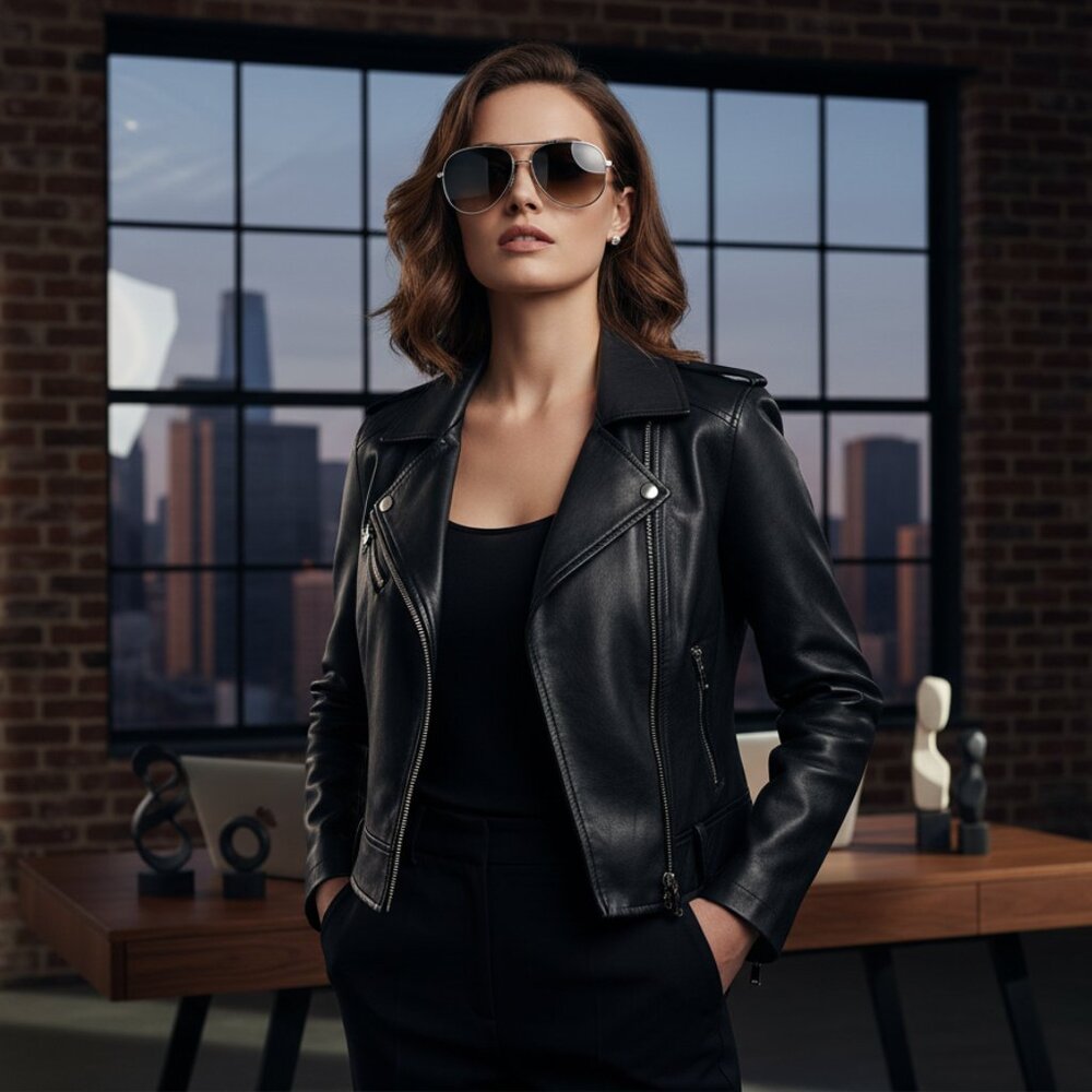 NEW Boss Babe Oversized Aviator Sunglasses Designer Style Silver